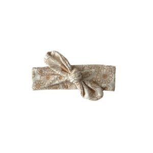 Haarband - Flowers Beige