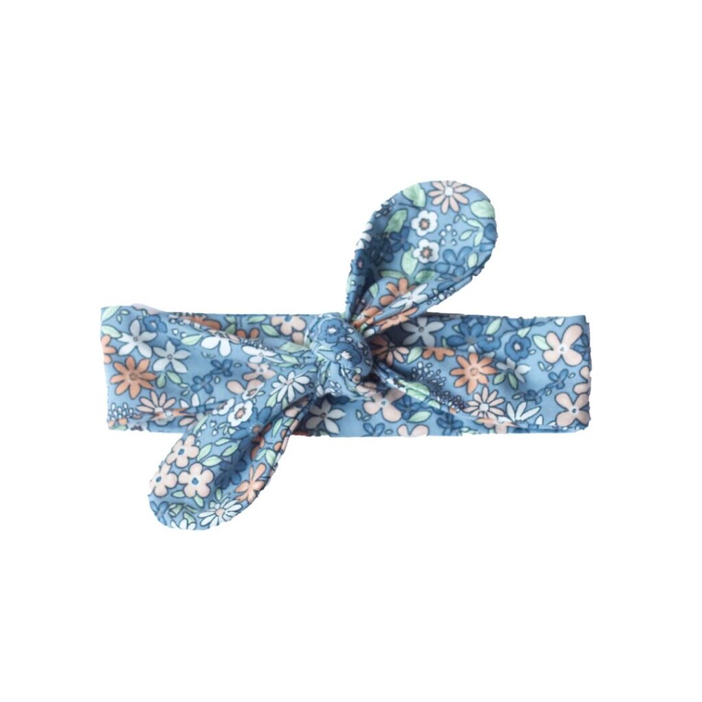 haarband summer flowers blue